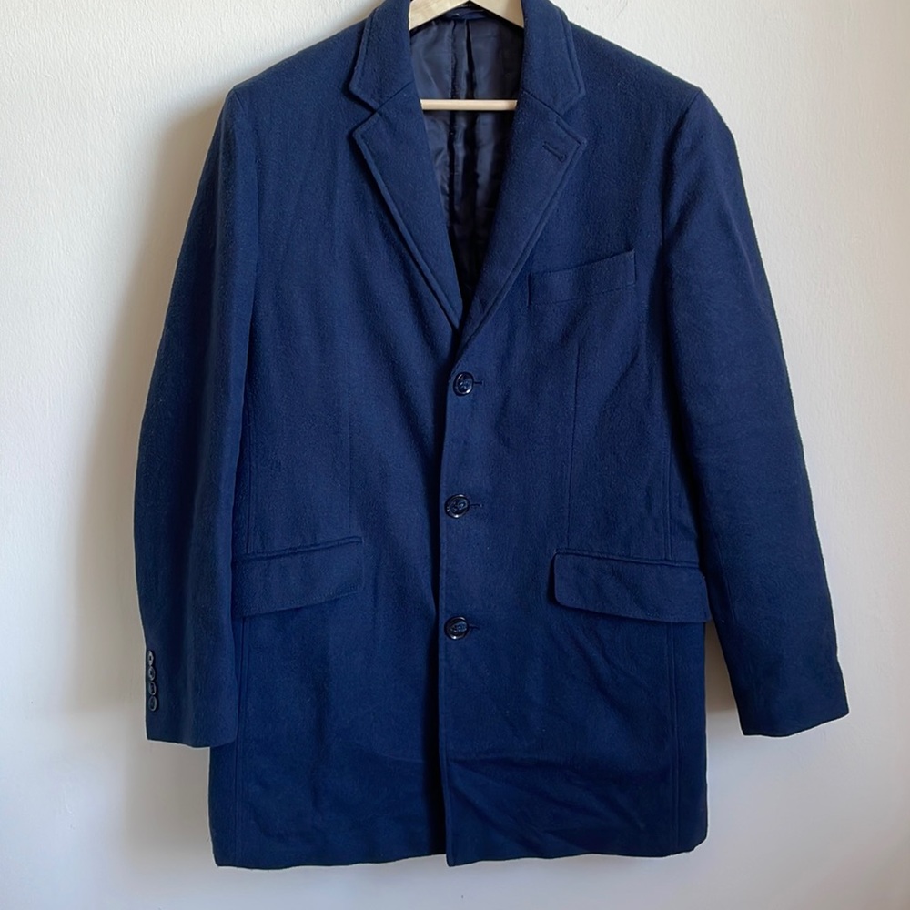 Bar 111 Mens Navy Blue Coat